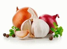 Limpeza con cebola e allo